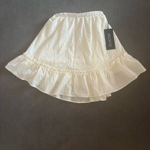 Brand new white wild fox skirt